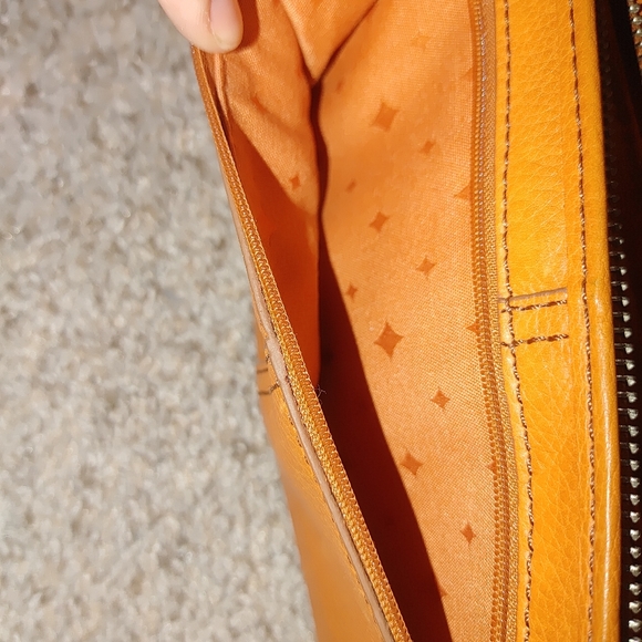 ʕ·ᴥ·ʔ Fossil Wallet Orange Leather - Picture 6 of 9